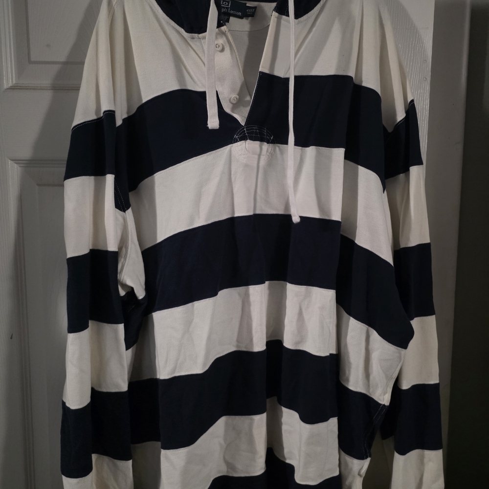 Ralph Lauren Polo Navy and White Shirt